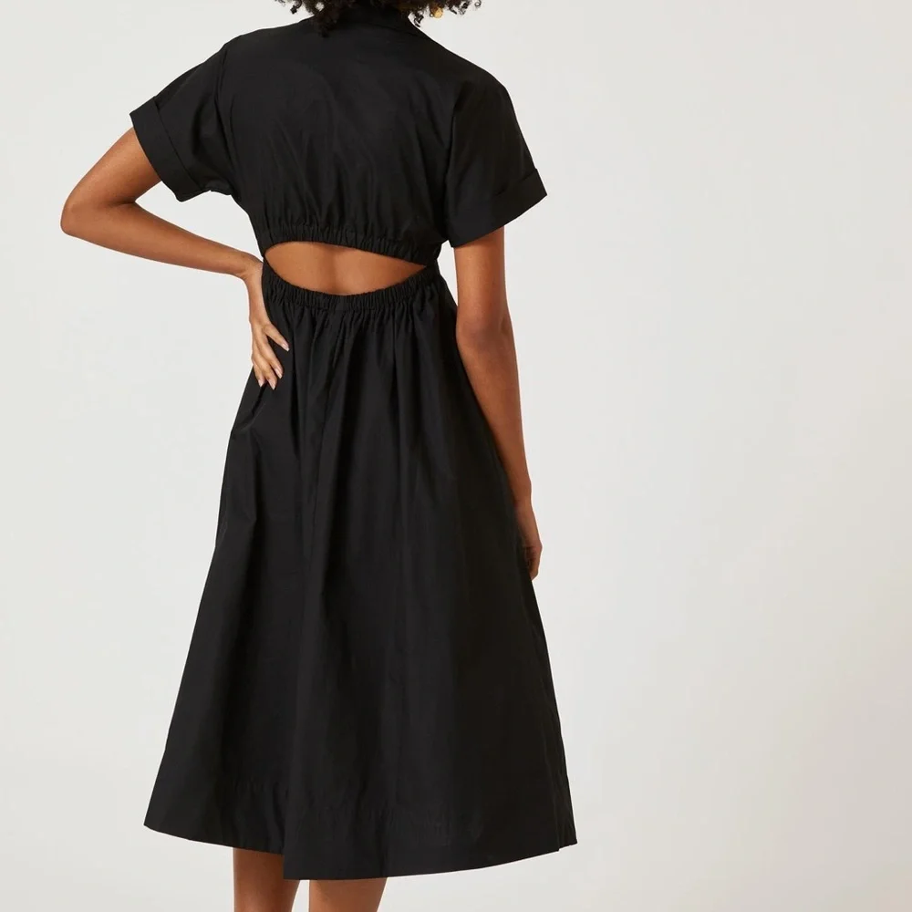 Anthropologie Twist Waist Midi Shirtdress NWT - Picture 8 of 10